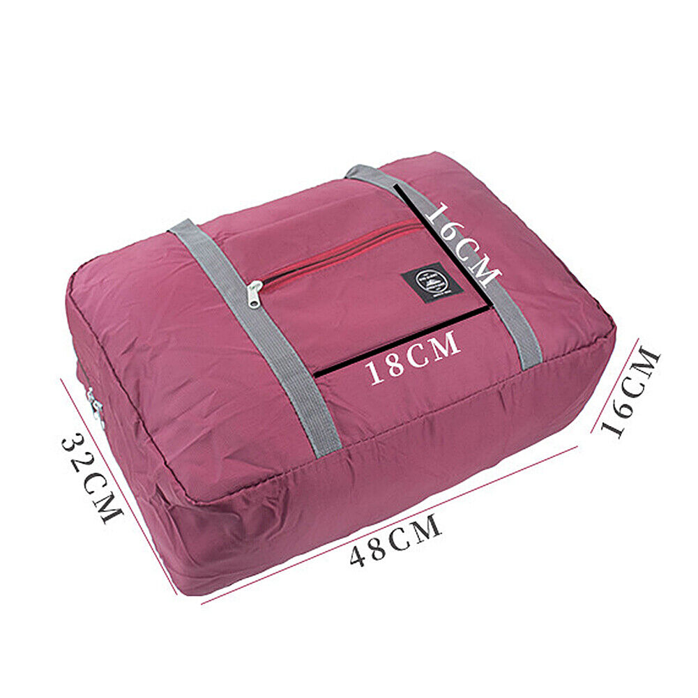 US Foldable Travel Luggage Carry-on Shoulder Duffle Bag Lightweight Sport Tote