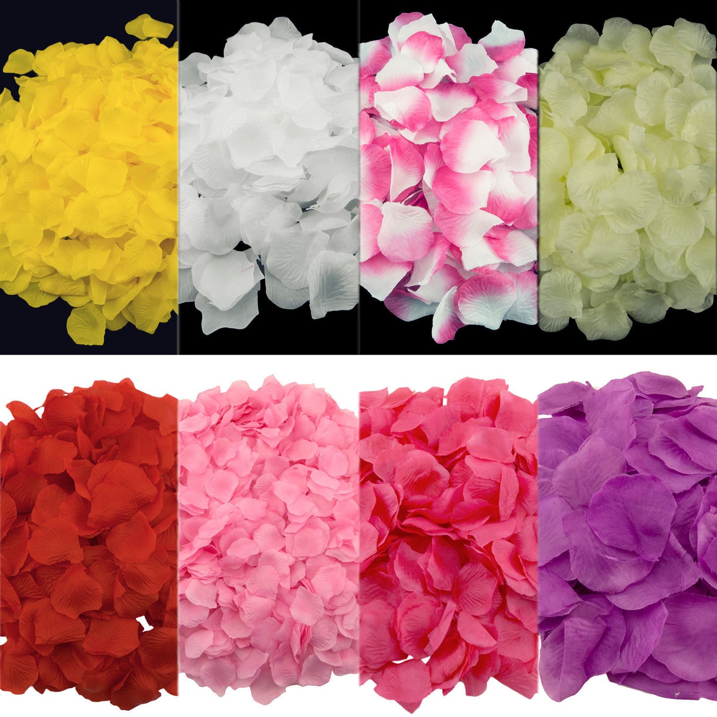 1000~5000pcs Various Colors Silk Flower Rose Petals Wedding Party Decorations