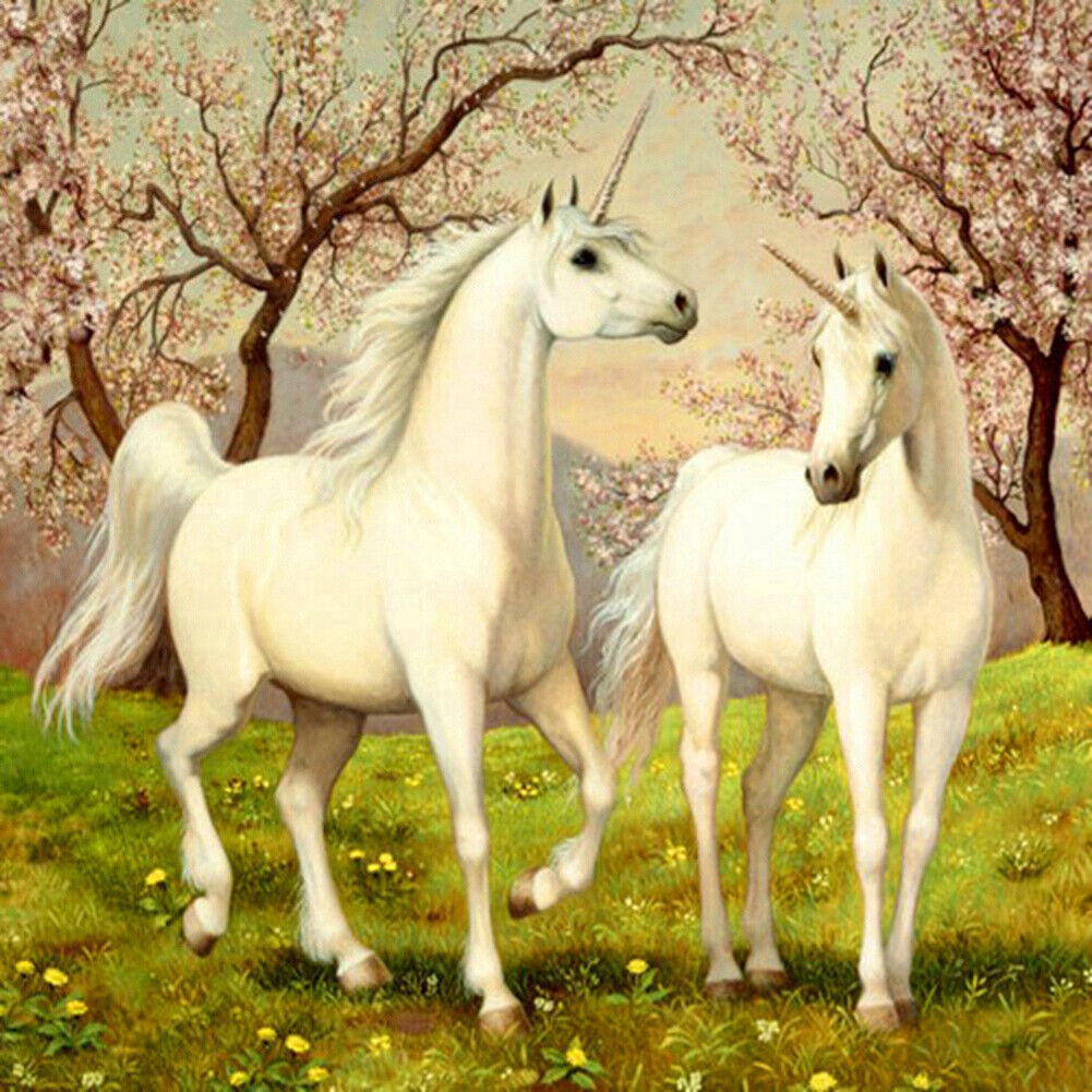 US DIY 5D Diamond Painting Unicorn Embroidery Art Decor Cross Stitch Kits Gifts