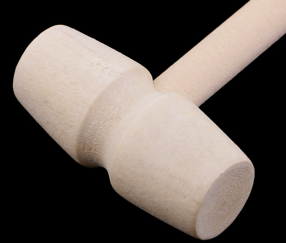 US 20 Pack Mini Wooden Hammer Mallet Pounding Toy Beating Gavel Toys Boys Girls