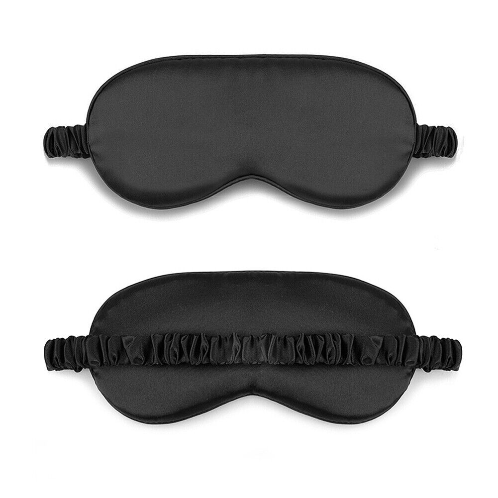 US Double-sided Satin Silky travel Sleep Eye Mask Cover Padded Blindfold Smooth