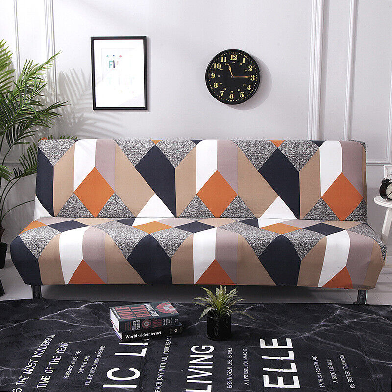 Futon Slipcover Armless Sofa Cover Stretch Sofa Bed Slipcover Protector Elastic