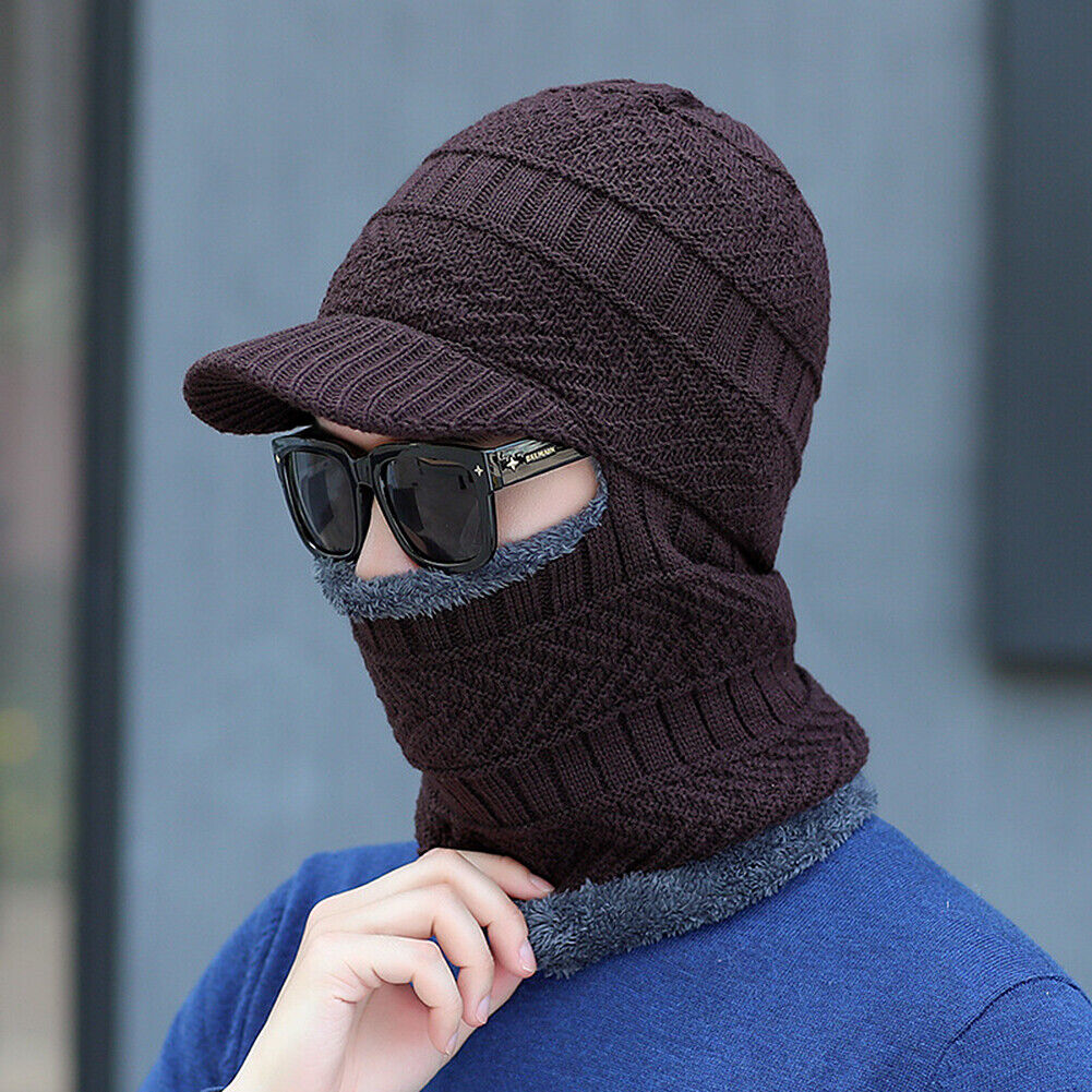 Balaclava Beanie Motorcycle Cycling Hood Hat Face Mask UV Wind Proof Cover Knit