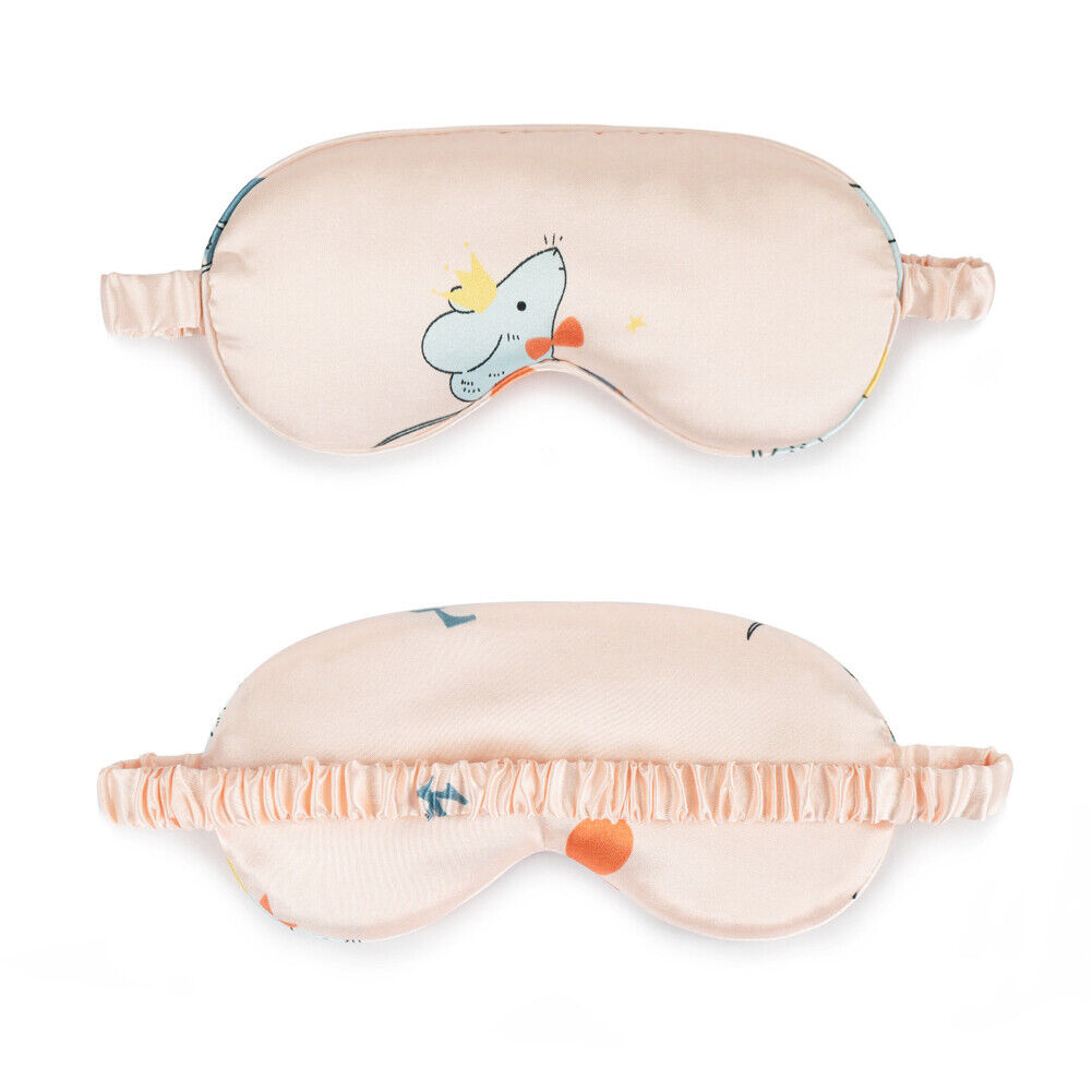 US Cartoon Cute Satin Silky travel Sleep Eye Mask Cover Padded Blindfold Smooth