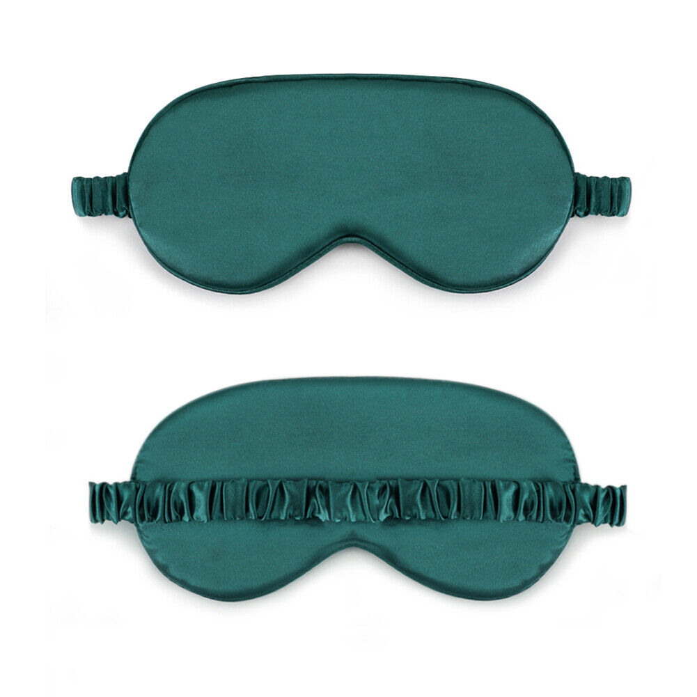 US Double-sided Satin Silky travel Sleep Eye Mask Cover Padded Blindfold Smooth