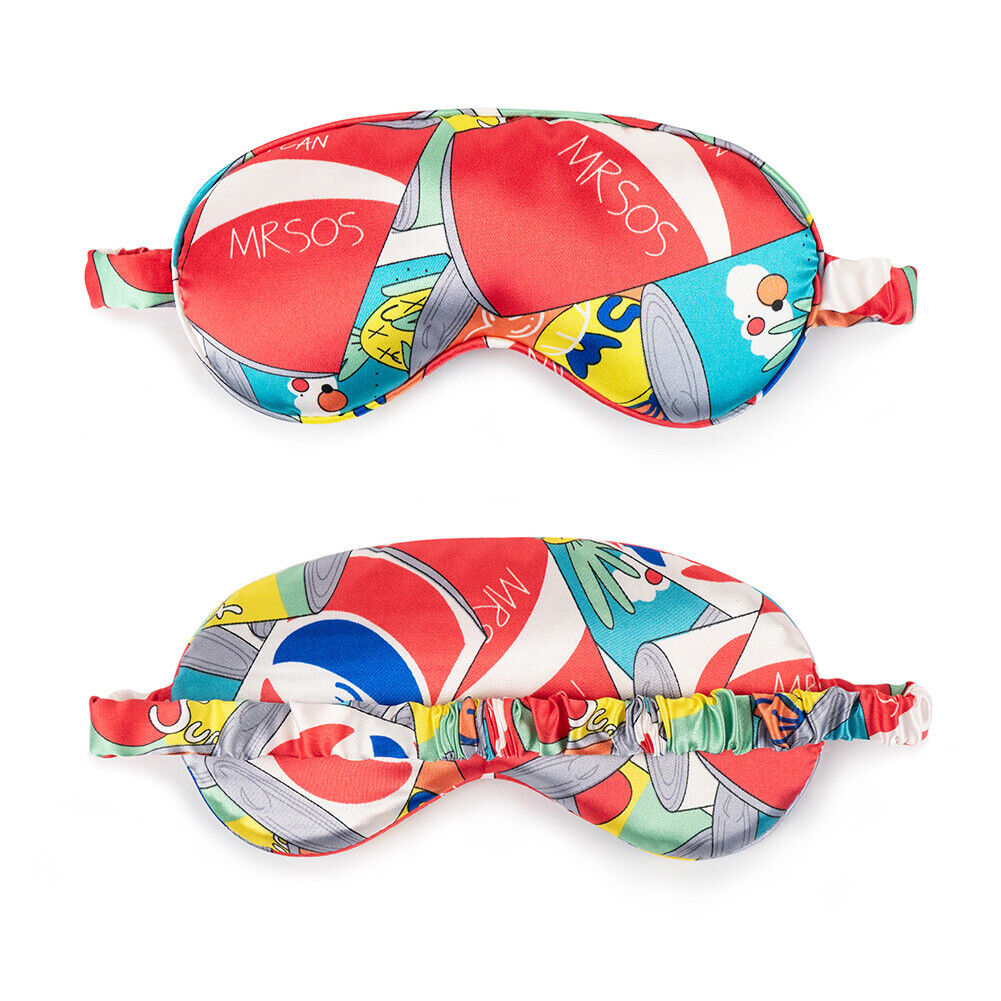 US Cartoon Cute Satin Silky travel Sleep Eye Mask Cover Padded Blindfold Smooth