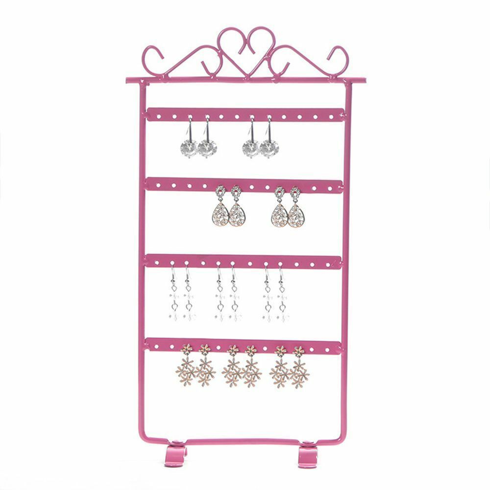 US Earrings Necklace Jewelry Stand Holder Rack Tower Tree Metal Display Shelf