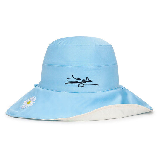 US Daisy Double-Sided UV Protection Wide Brim Bucket Hat Sun Beach Fisherman Cap