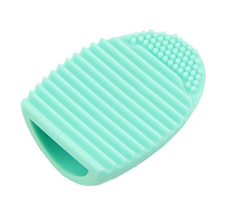 2 Pack Cleaning MakeUp Washing Brush Silica Glove Scrubber Board Cosmetic Tools