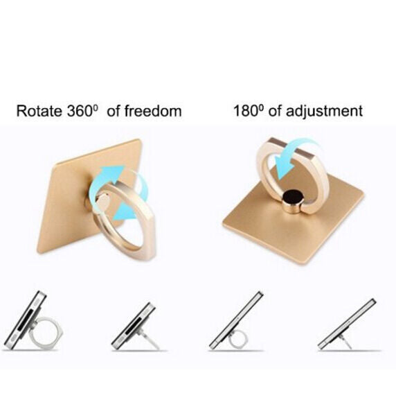 360 Degree Swivel Ring Buckle Bracket for All Cell Phone Tablet w/ Holder Mount