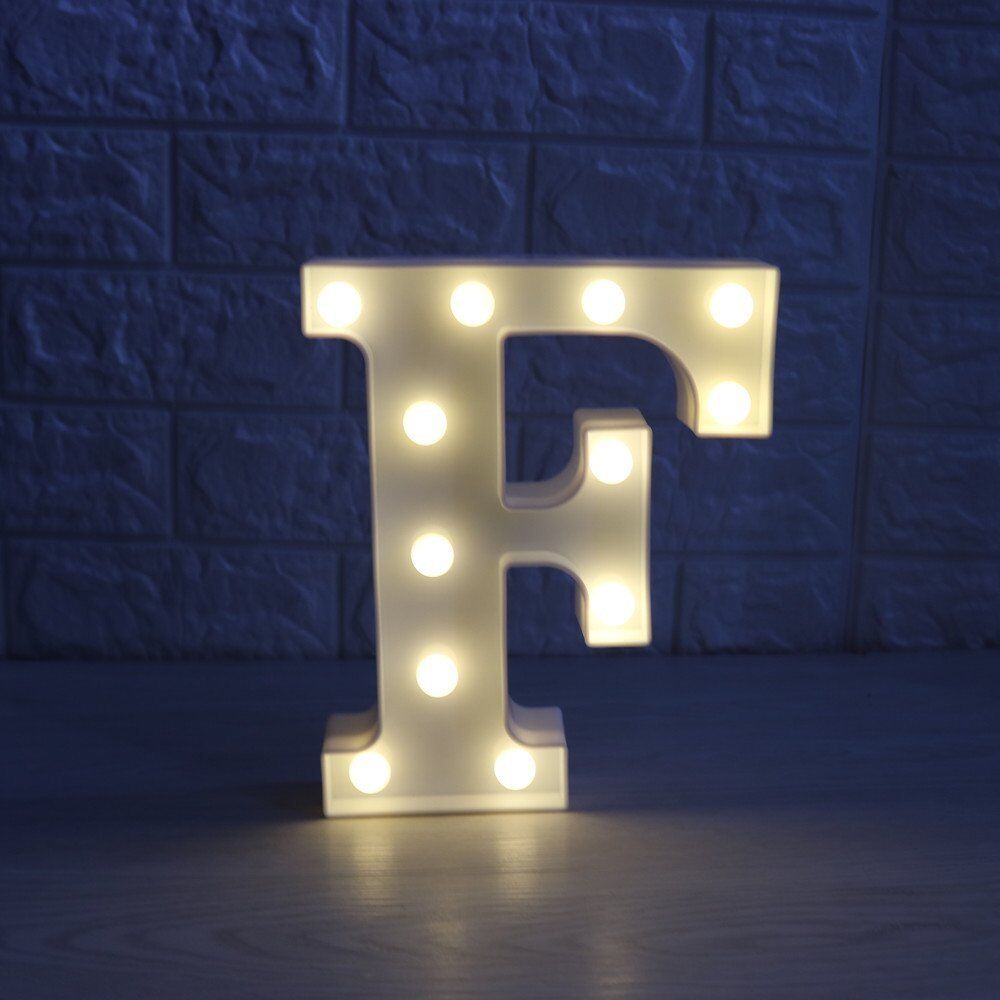 Light Up Letter LED Alphabet PlasticParty Sign Wedding Festival Stand Decoration