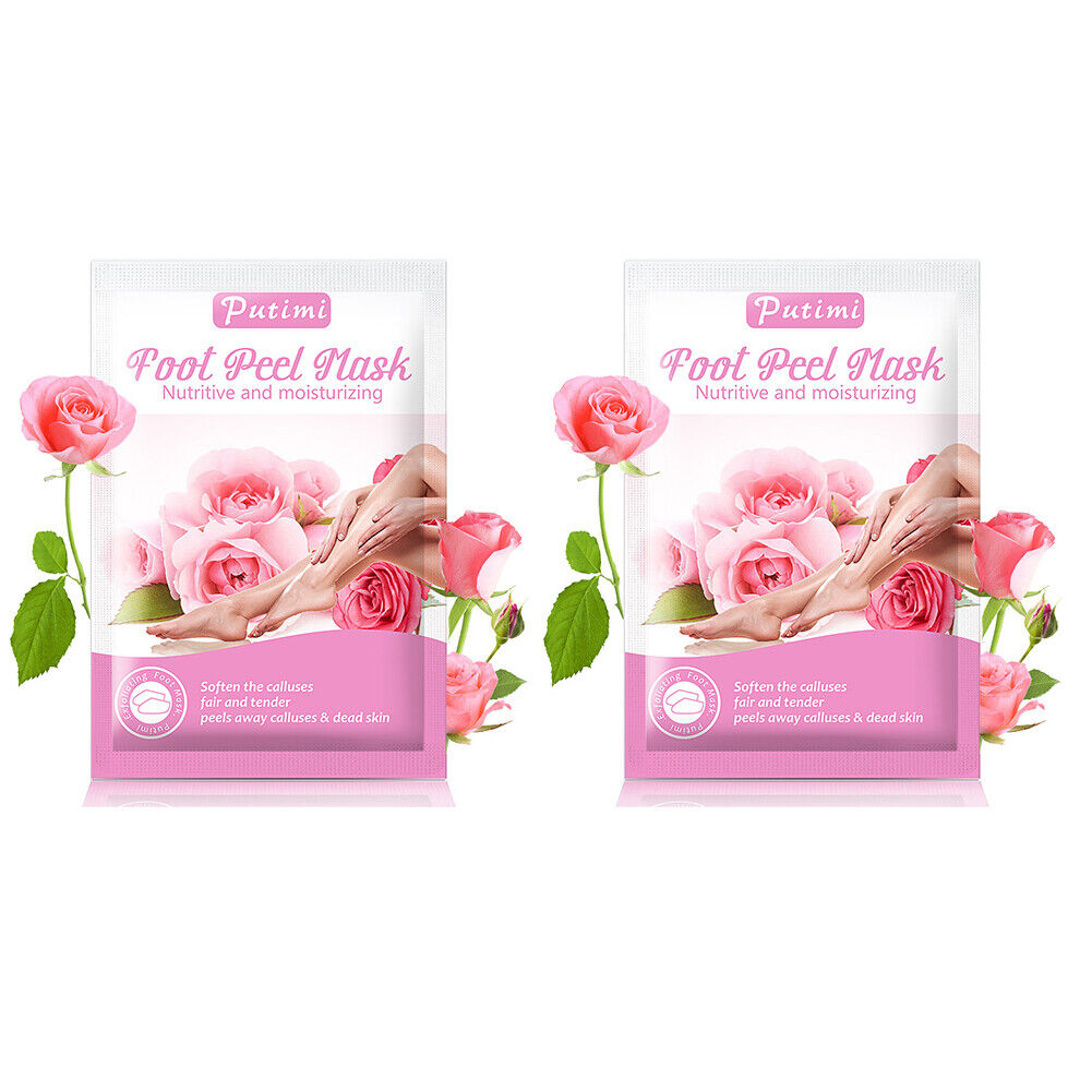 US 2-4 Pairs Foot Peeling Mask Baby Soft Cracked Heels Remove Dead Skin Calluses