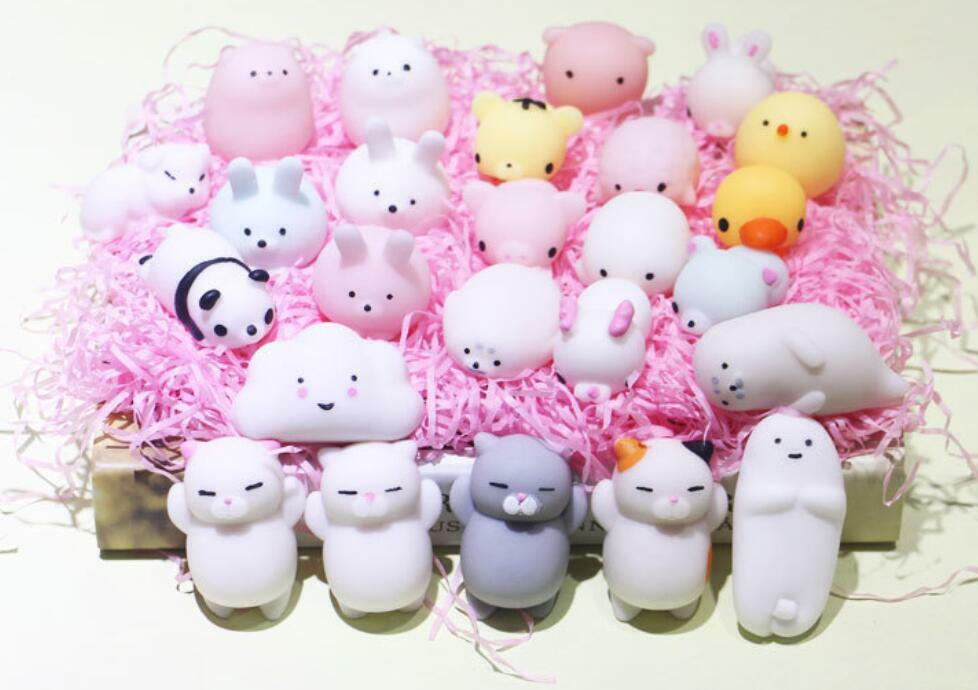 25~50 Squishy Lot Normal / Glow-in-the-darkf Rising Fidget Cute Animal Hand Toy