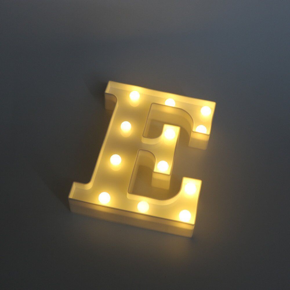 Light Up Letter LED Alphabet PlasticParty Sign Wedding Festival Stand Decoration