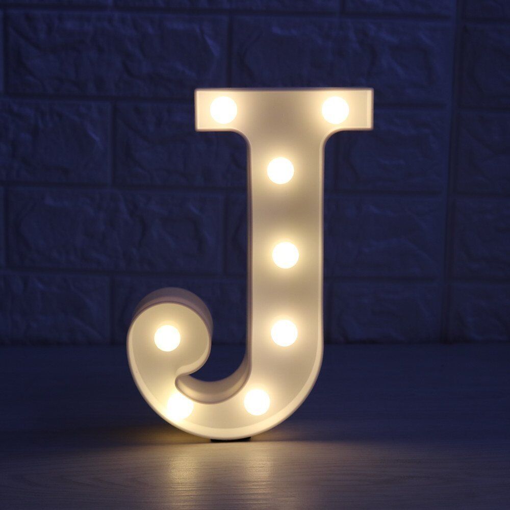 Light Up Letter LED Alphabet PlasticParty Sign Wedding Festival Stand Decoration