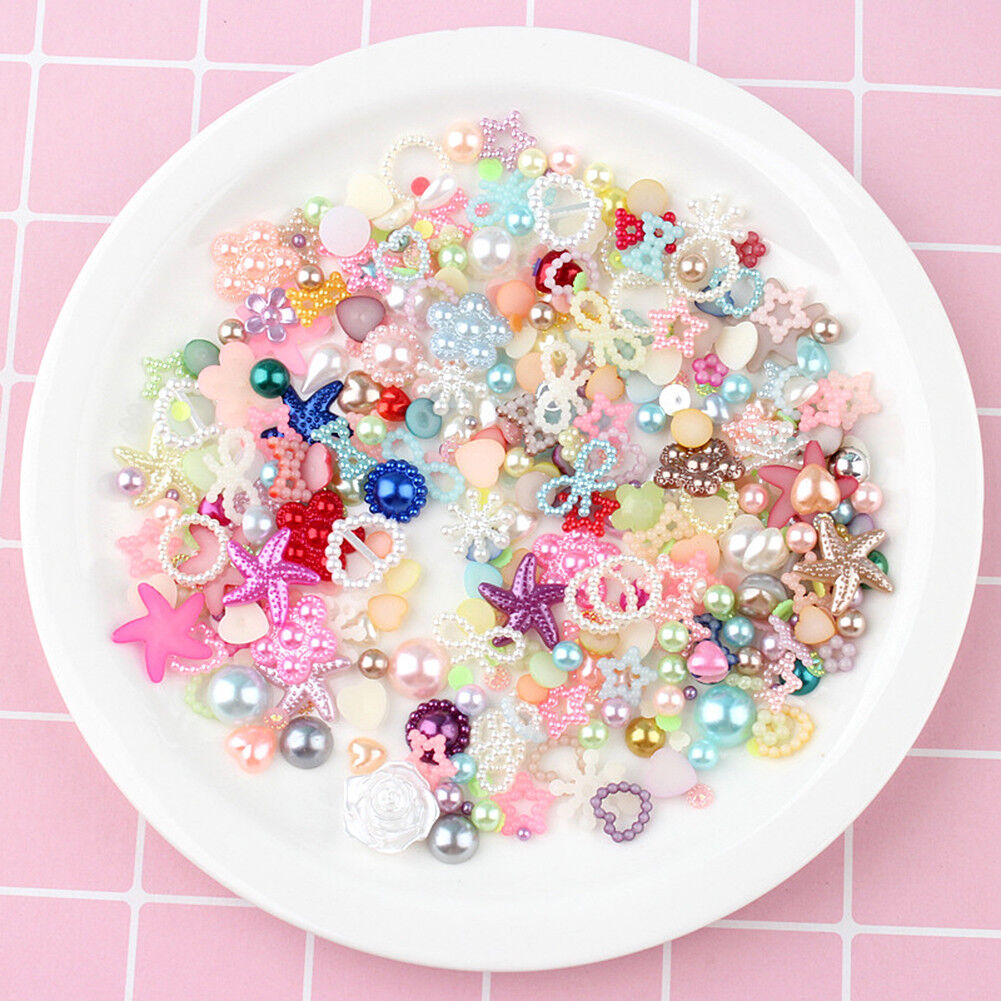 US 15~100 Pc Slime Bread Candy Unicorn Resin Flat Back Scrapbooking Charms DIY