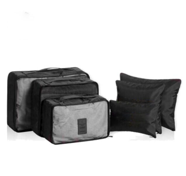 9Pcs Waterproof Clothes Storage Bags Packing Cube Travel Luggage Organizer Pouch