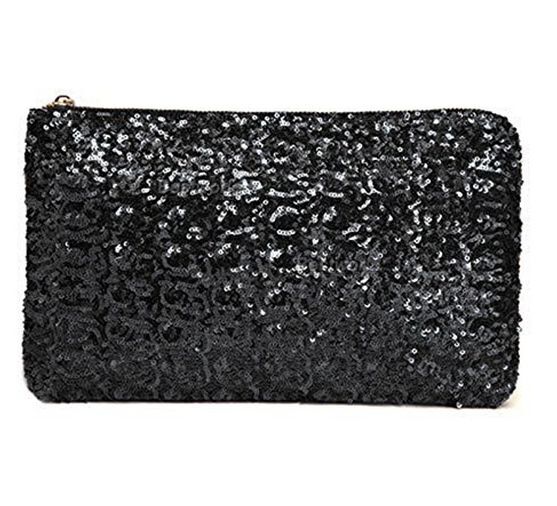 Sequins Dazzling Glitter Bling Clutch Handbag Evening Bag Wrist Bag