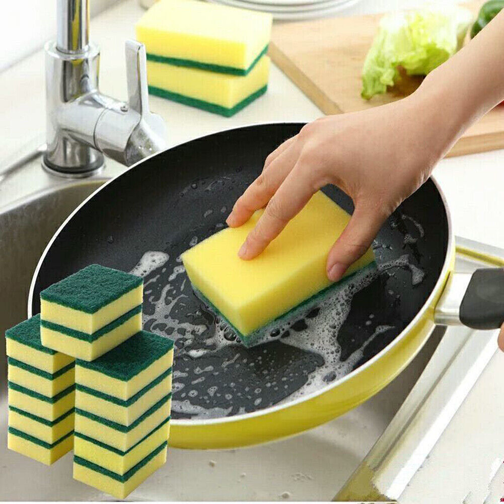 10~20PCS Sponge Eraser Cleaning Pads Dish Washing Stains Removing Kitchen