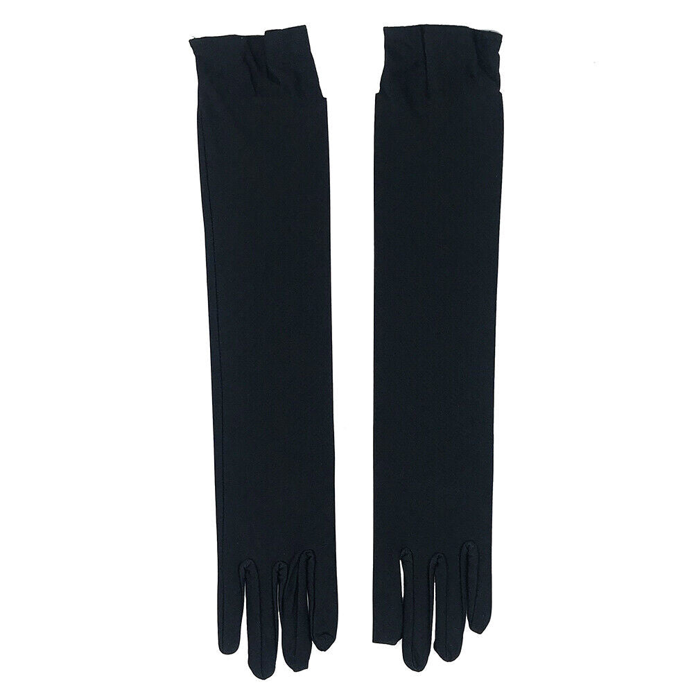 US Women Satin Evening Gloves 17.7'' Long Party Dance Elbow Length Opera Gloves