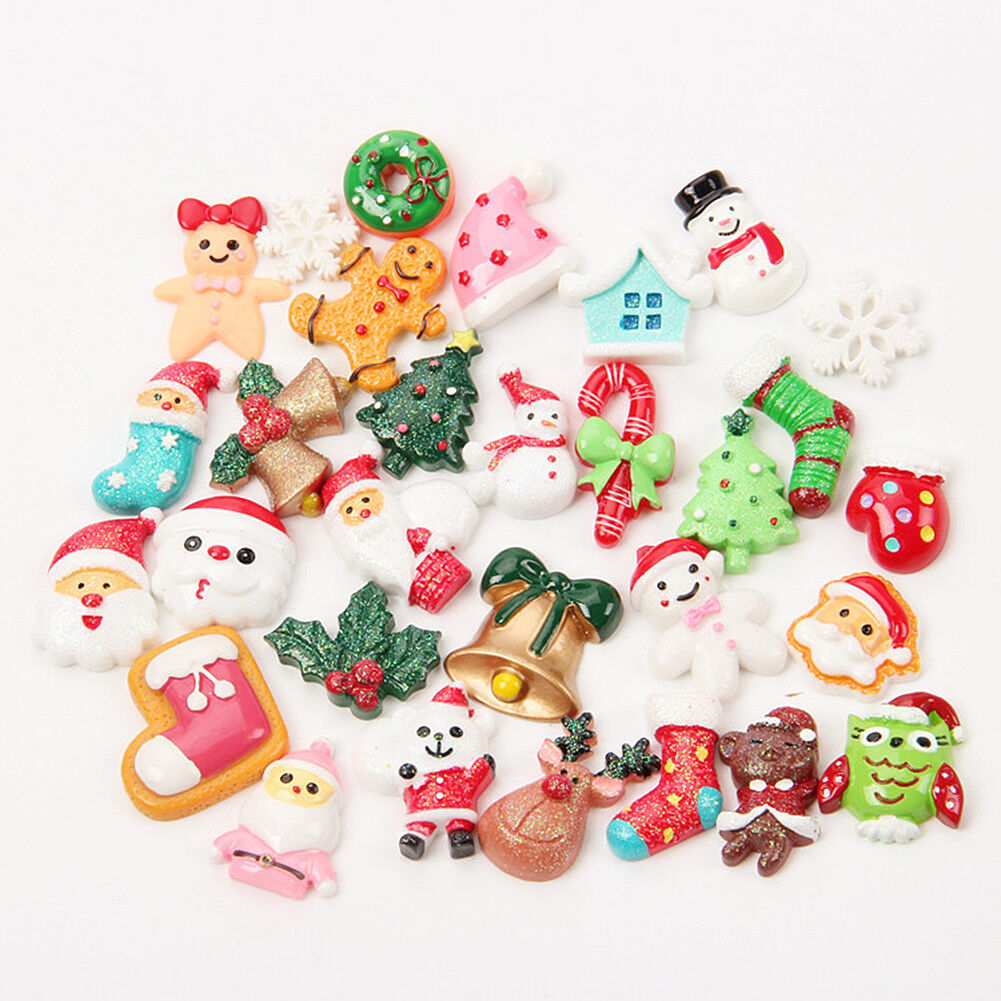 US 15~100 Pc Slime Bread Candy Unicorn Resin Flat Back Scrapbooking Charms DIY