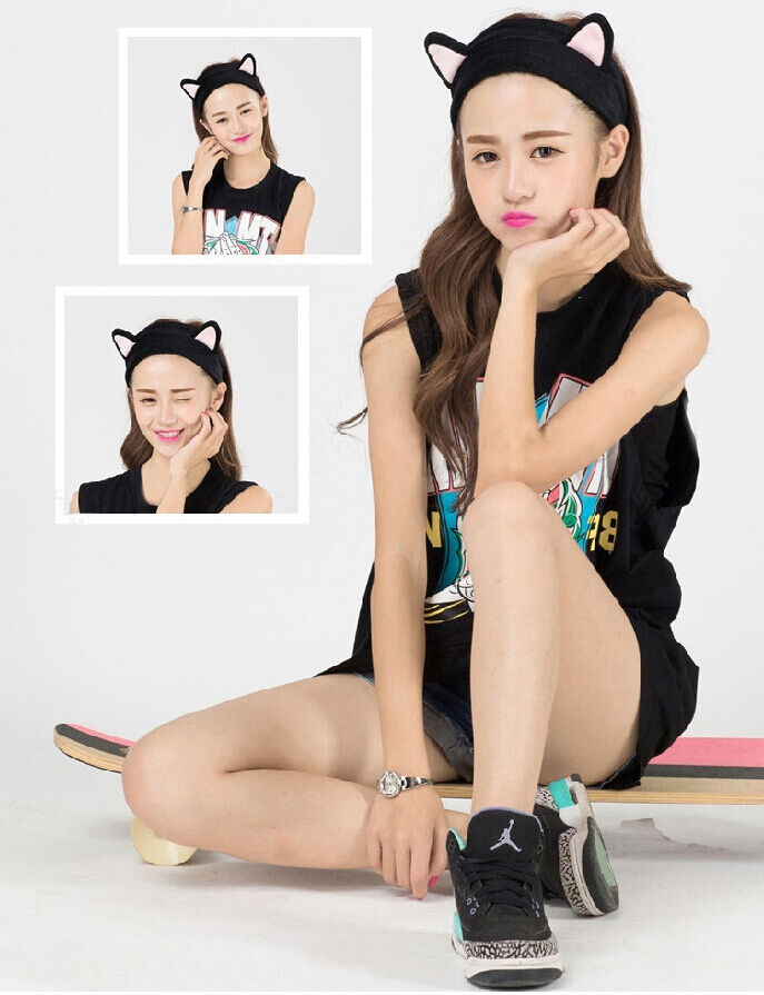 Etude House My Beauty Lovely Etti Hair Band / Cute Cat Ear Hair Band Running Man