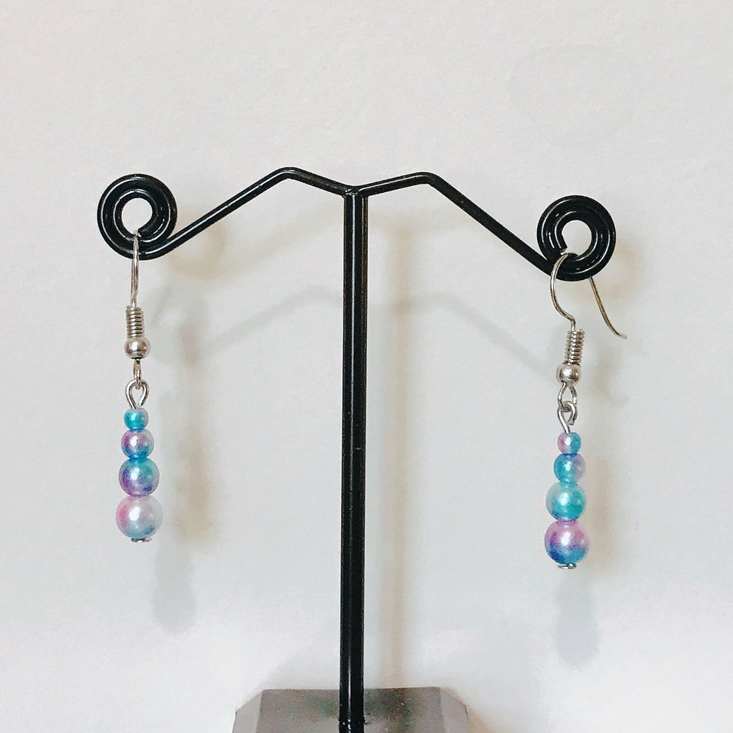 On Sale! Magik "Fancy Mermaid Bead" Unicorn Horn Shaped Handmade Drop Earrings