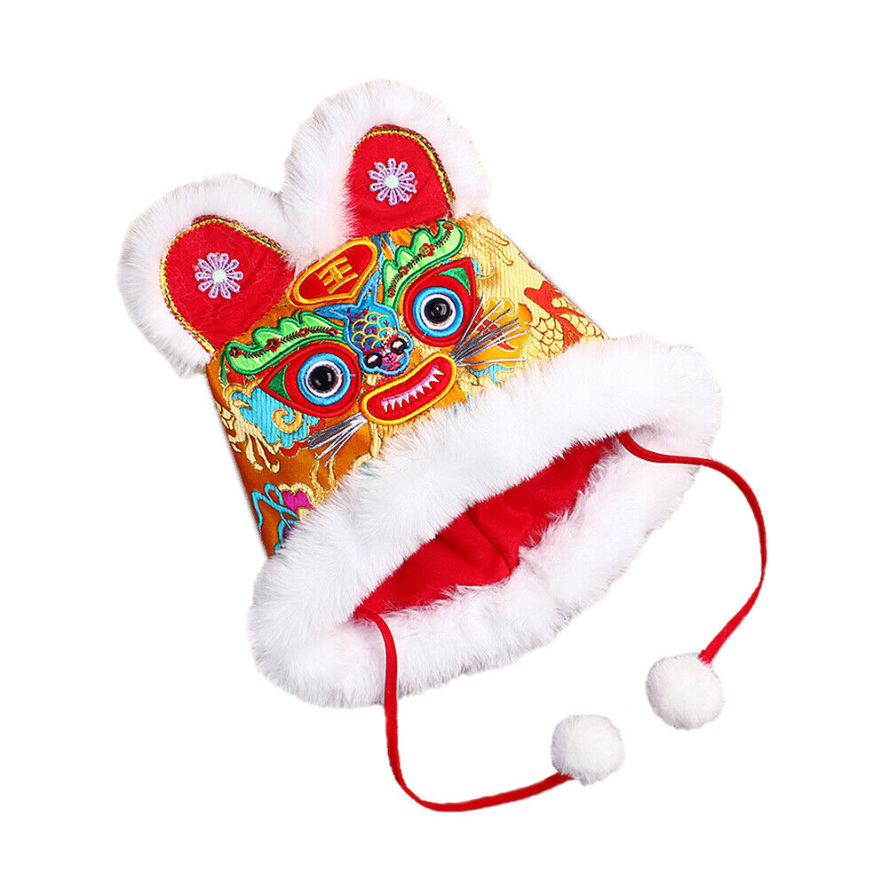 US Baby Tiger Hat Chinese Traditional New Year Newborn Infant Toddler Photo Prop