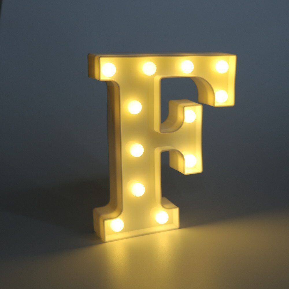 Light Up Letter LED Alphabet PlasticParty Sign Wedding Festival Stand Decoration