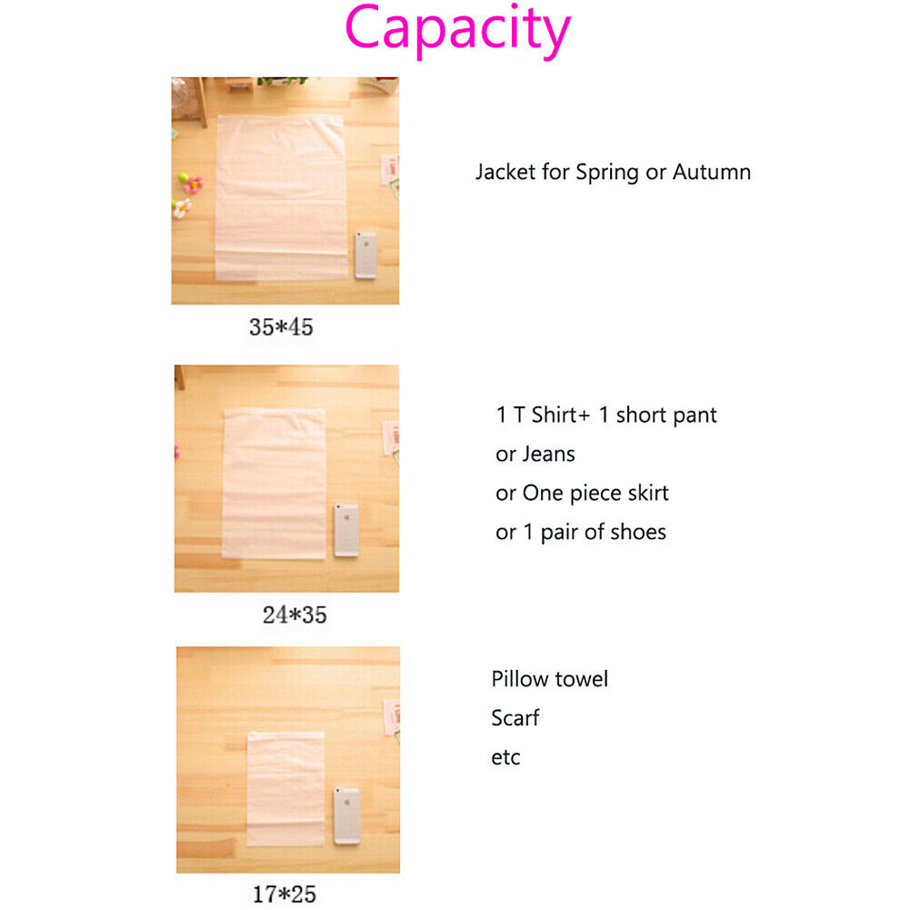 9Pcs Waterproof Clothes Storage Bags Packing Cube Travel Luggage Organizer Pouch