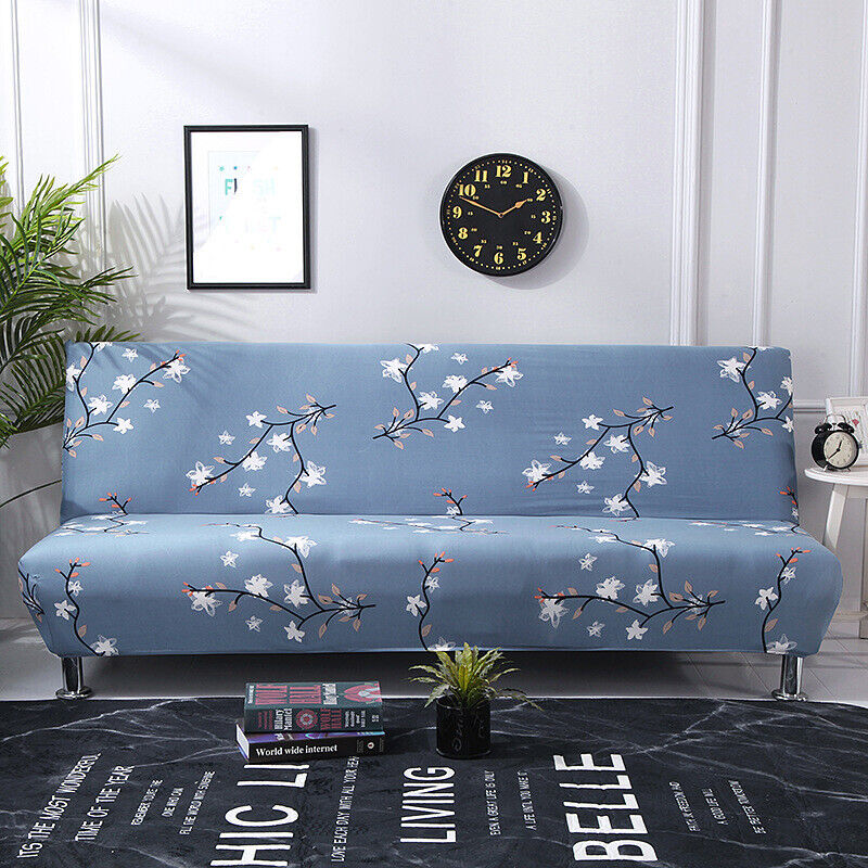 Futon Slipcover Armless Sofa Cover Stretch Sofa Bed Slipcover Protector Elastic