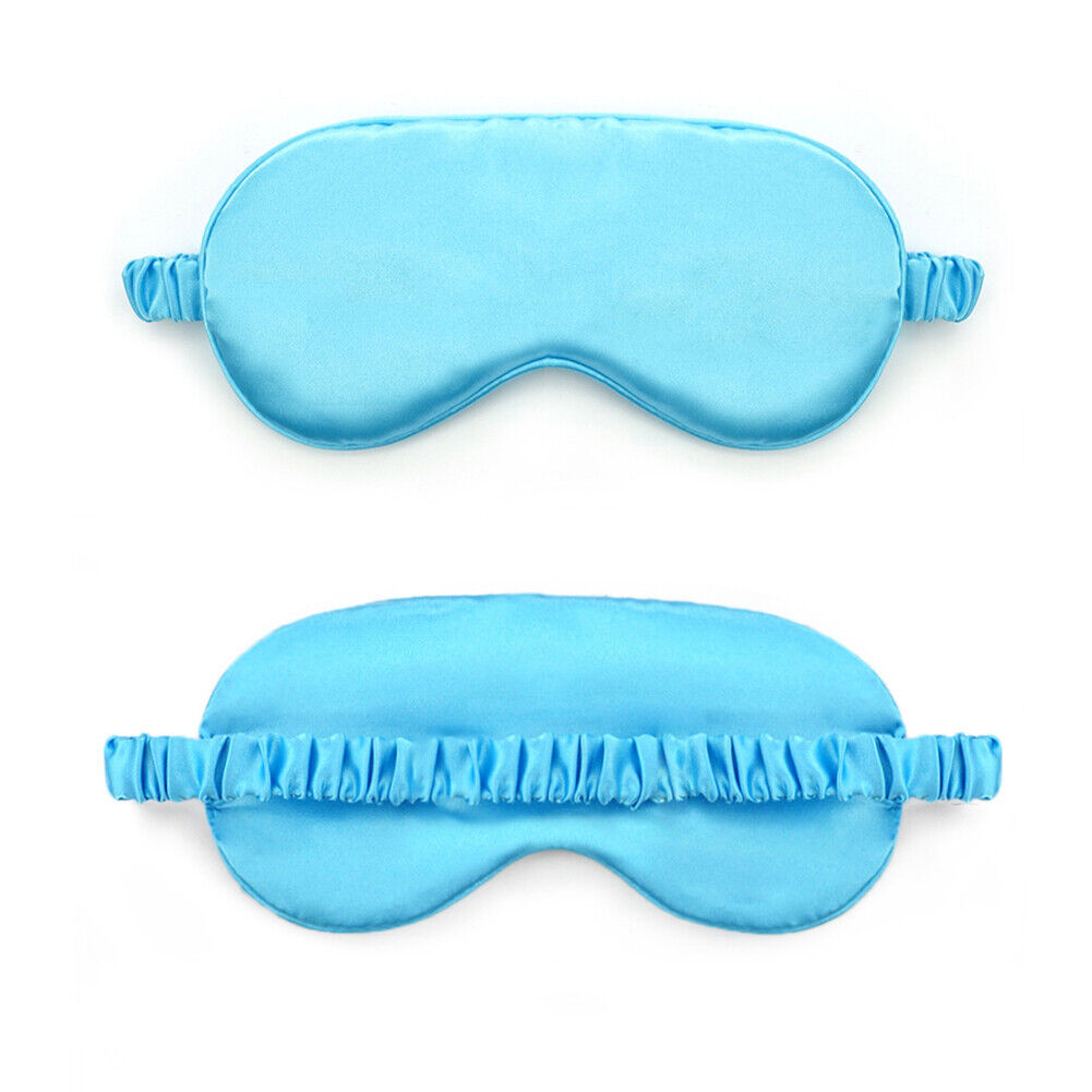 US Double-sided Satin Silky travel Sleep Eye Mask Cover Padded Blindfold Smooth