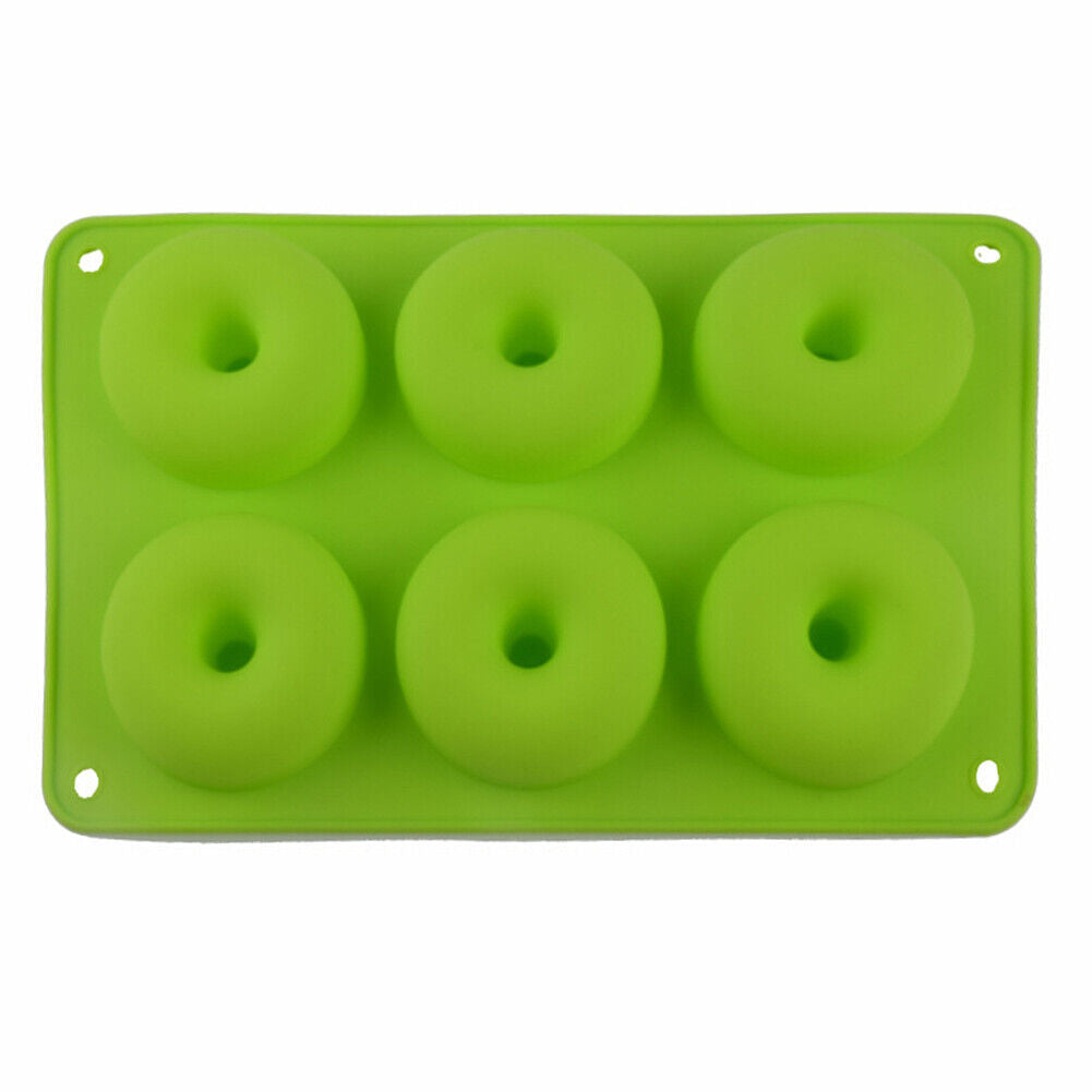 US Silicone Donut Mold Donut Mould Pan Baking Tray Bagels Cake Biscuit Muffins