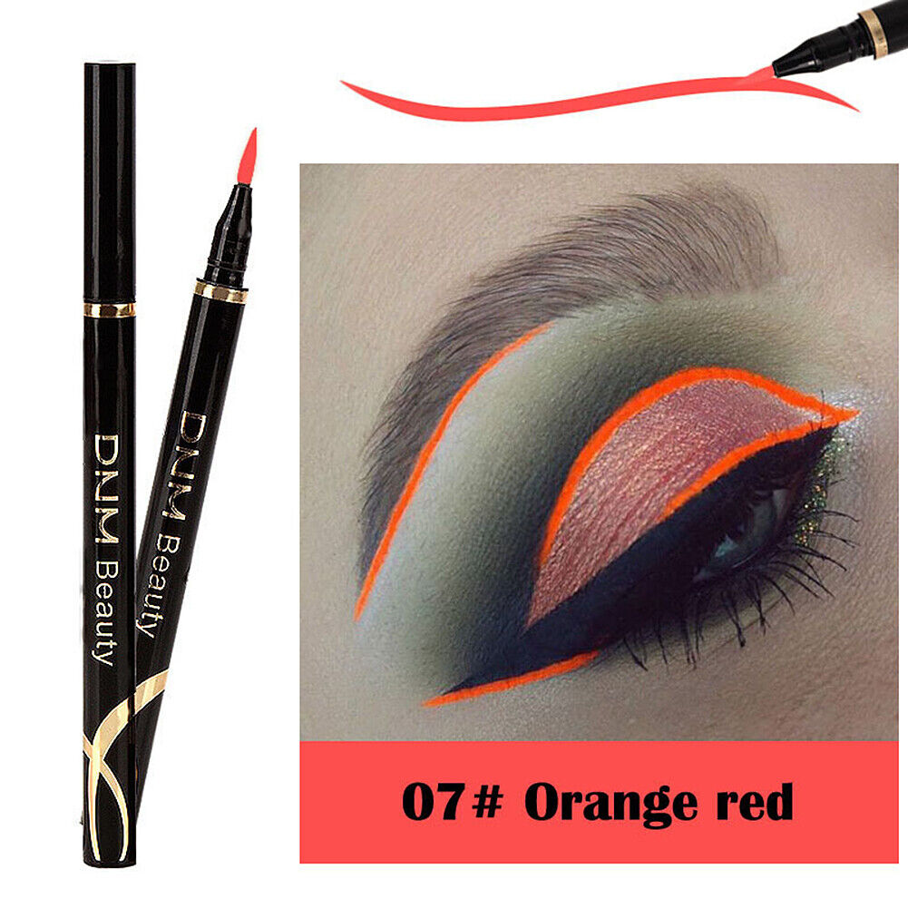 US 1-2 Pack Colorful Eyeliner Waterproof Long Lasting Liquid Eye Liner Pen Tool
