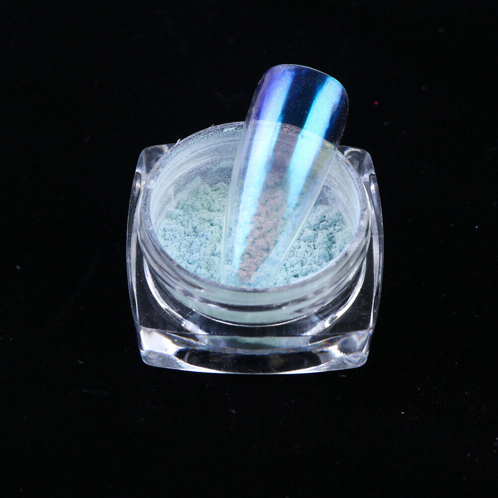 US Glitter Holographic Mirror Nail Art Powder Ultra-thin Aurora Mermaid Pigment