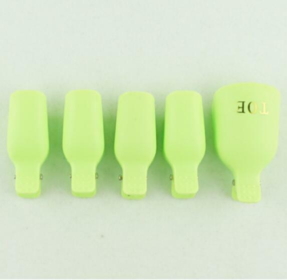 5~10 Pcs Toe Nail Art Soak Off Clip Cap UV Gel Polish Remover Wrap Manicure Tool