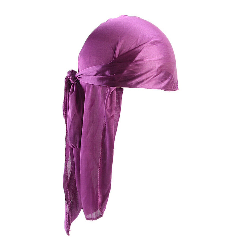 Men Women Turban Hat Pirate Doo Durag Headwear Comfortable Silk/Silky Feel Cap