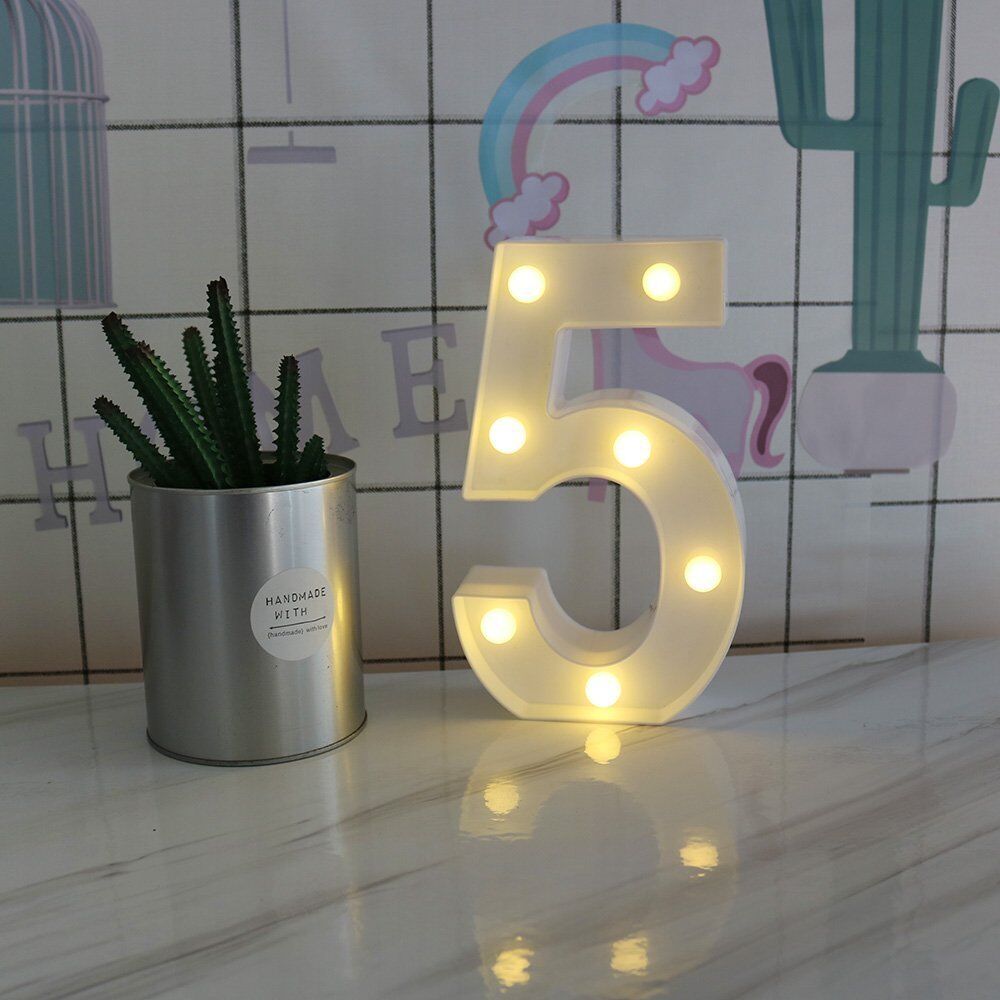 Light Up Letter LED Alphabet PlasticParty Sign Wedding Festival Stand Decoration