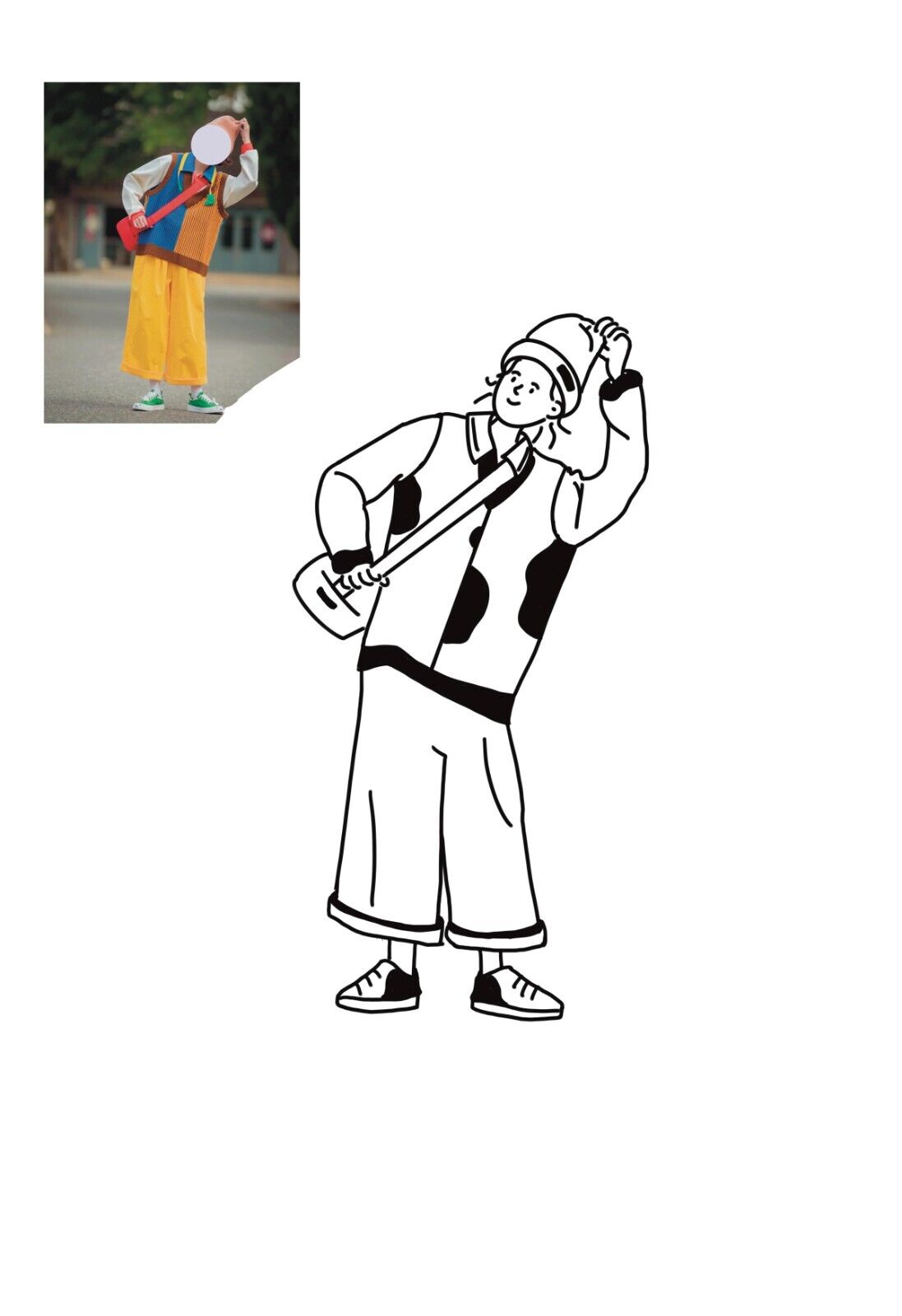 Custom Normcore Drawing Line Drawing From Photo Profile Picture Digital Delivery