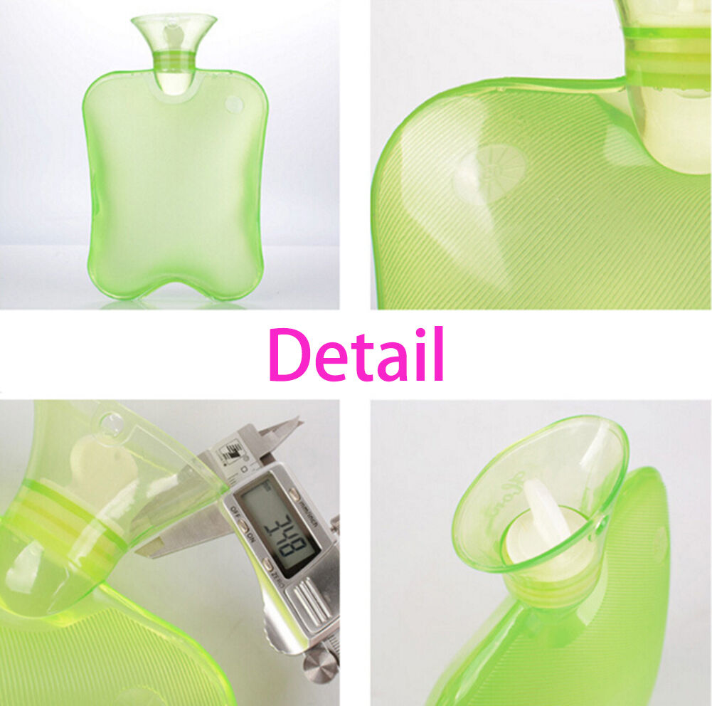 0.75L/750ML~1.0L/1000 ML PVC Rubber HOT WATER BOTTLE Bag WARM Heat/Cold Therapy