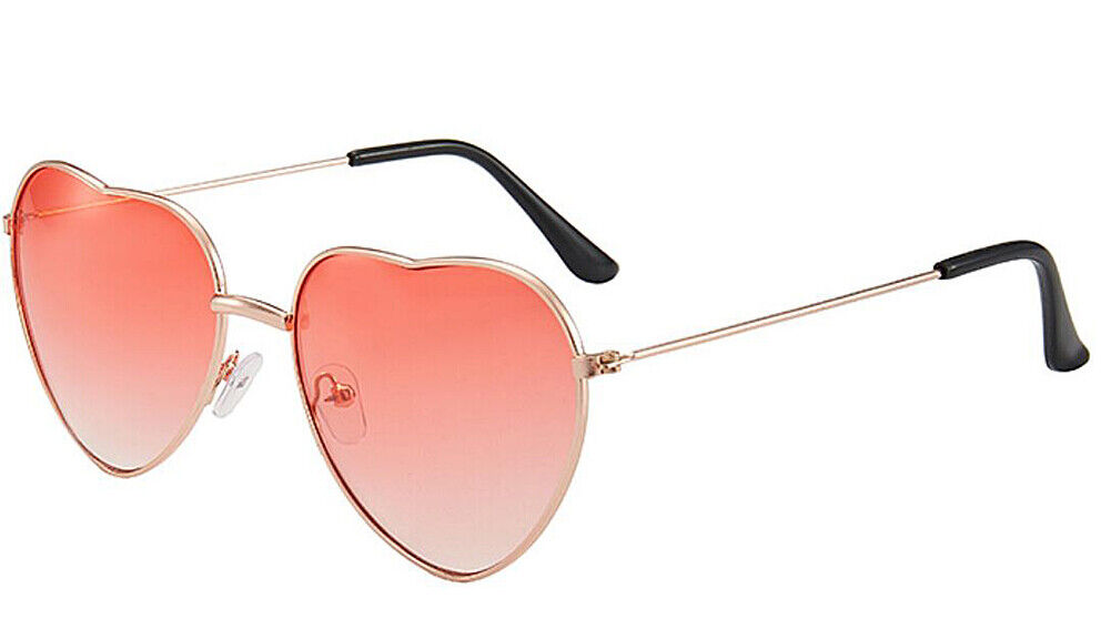 US Women Lovely Heart Shape Sunglasses Halloween Cat Eye Retro Sun Glasses UV400