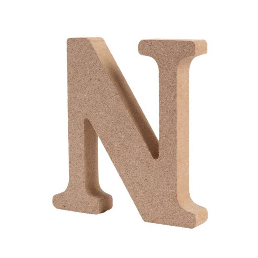 US 3.93'' A-Z Wooden Letters Alphabet Self Standing Wedding Party/Home/Decor Lot