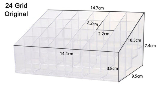 24-40 Grid Lipstick Makeup Stand Display Holder Case Cosmetic Organizer US Stock