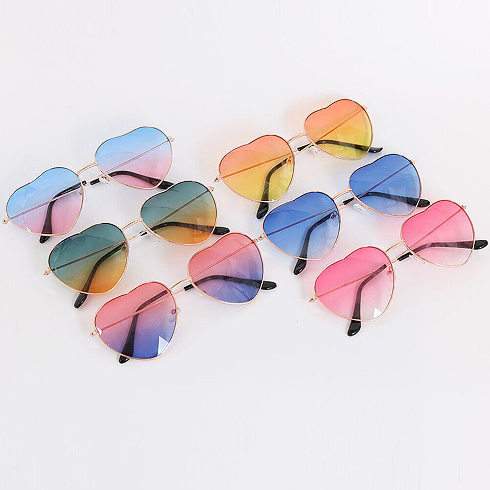 US Women Lovely Heart Shape Sunglasses Halloween Cat Eye Retro Sun Glasses UV400