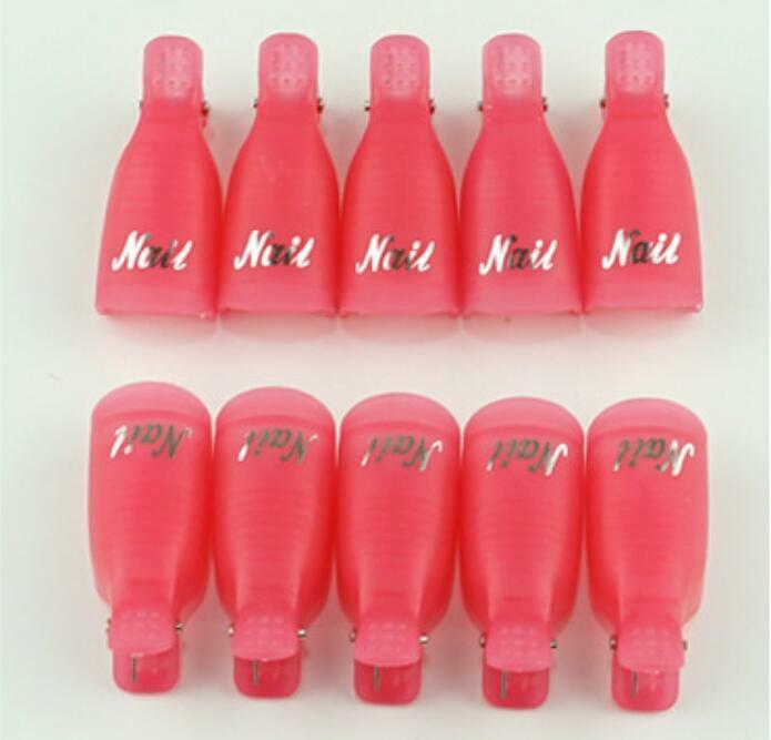 10-20Pcs Silicone UV Gel Polish Remover Wraps Soak Off Cap Clip Nail Art Tool US