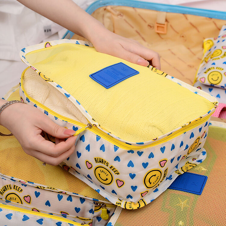 9Pcs Waterproof Clothes Storage Bags Packing Cube Travel Luggage Organizer Pouch