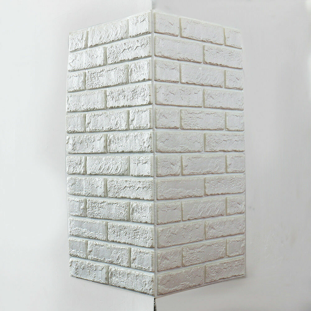 Premium PE Foam 3D Self Adhesive DIY Large Panels Wall Stickers Embossed Brick