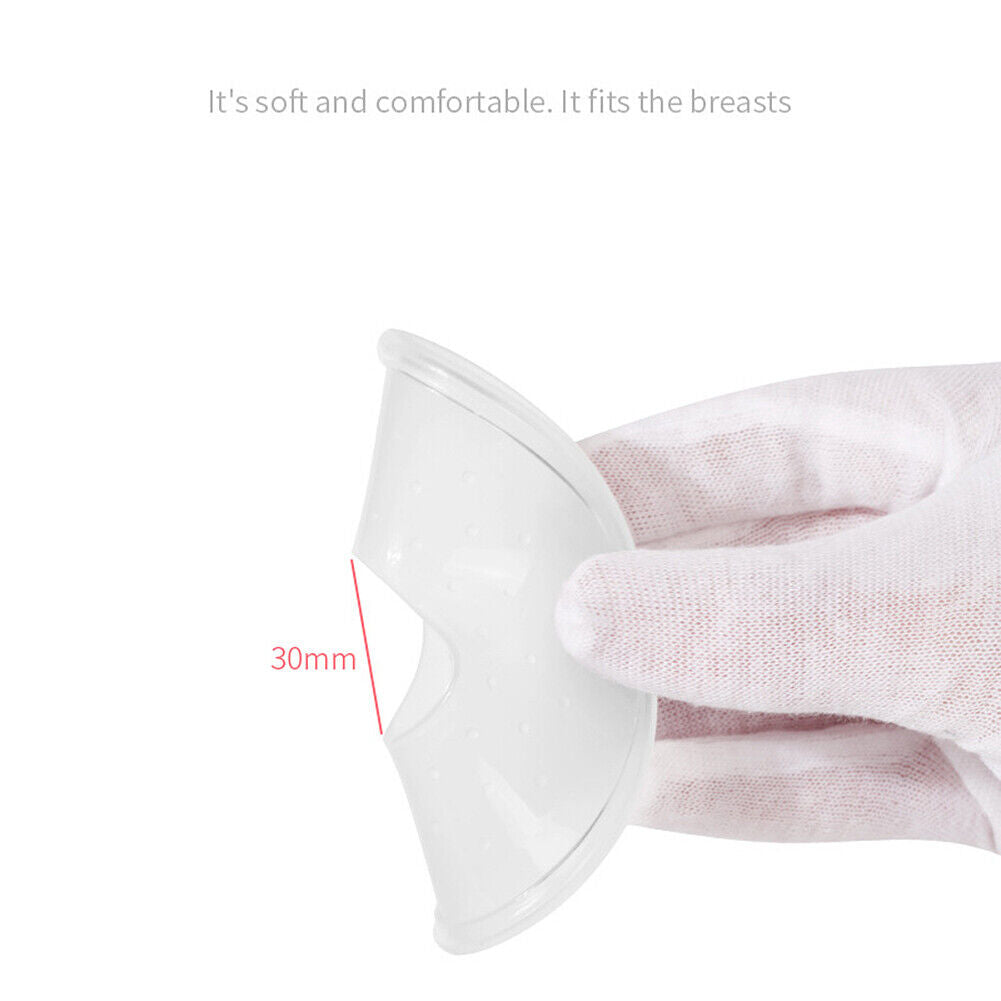 US 2-4Pcs Silicone Breast Shells Milk Saver Collector Nursing Breastfeeding Cups