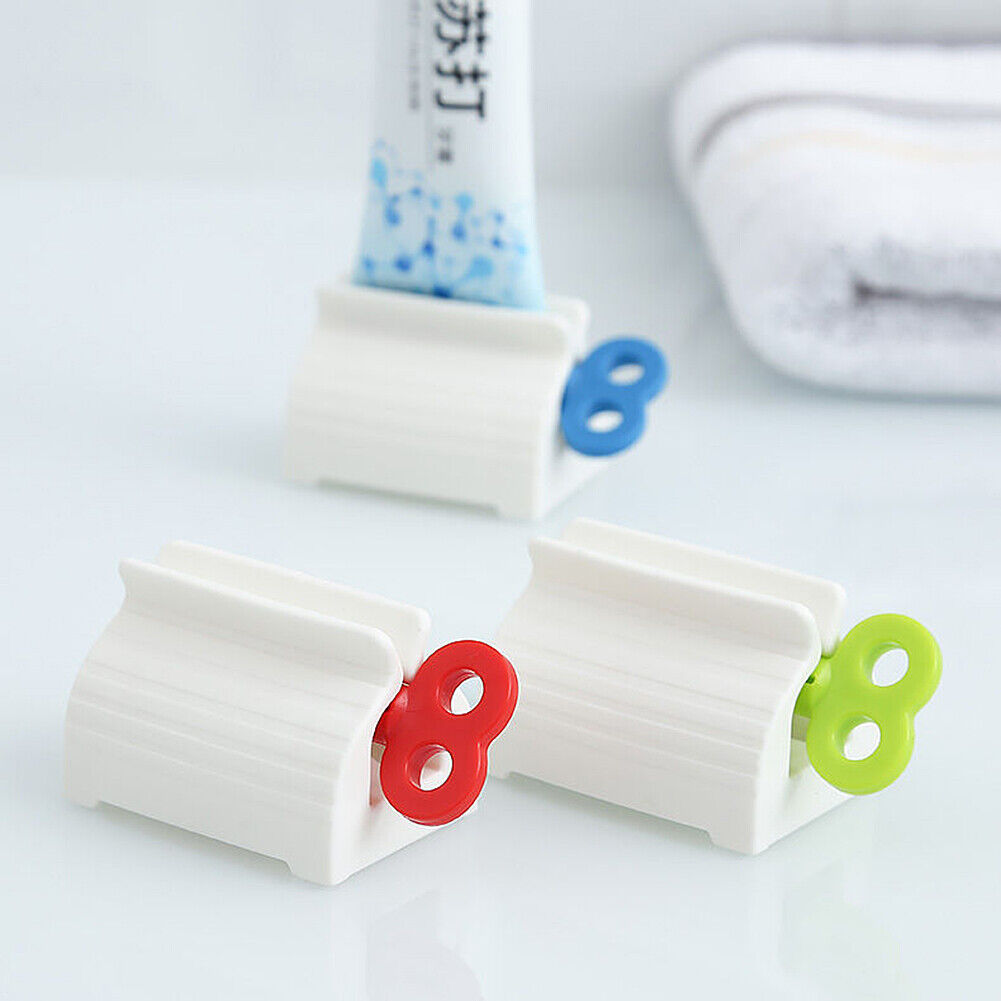 US 3-6 Pack Rolling Tube Toothpaste Squeezer Easy Dispenser Seat Holder Stand