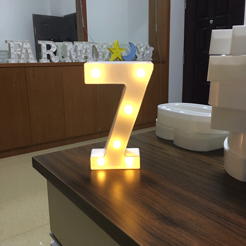 Light Up Letter LED Alphabet PlasticParty Sign Wedding Festival Stand Decoration